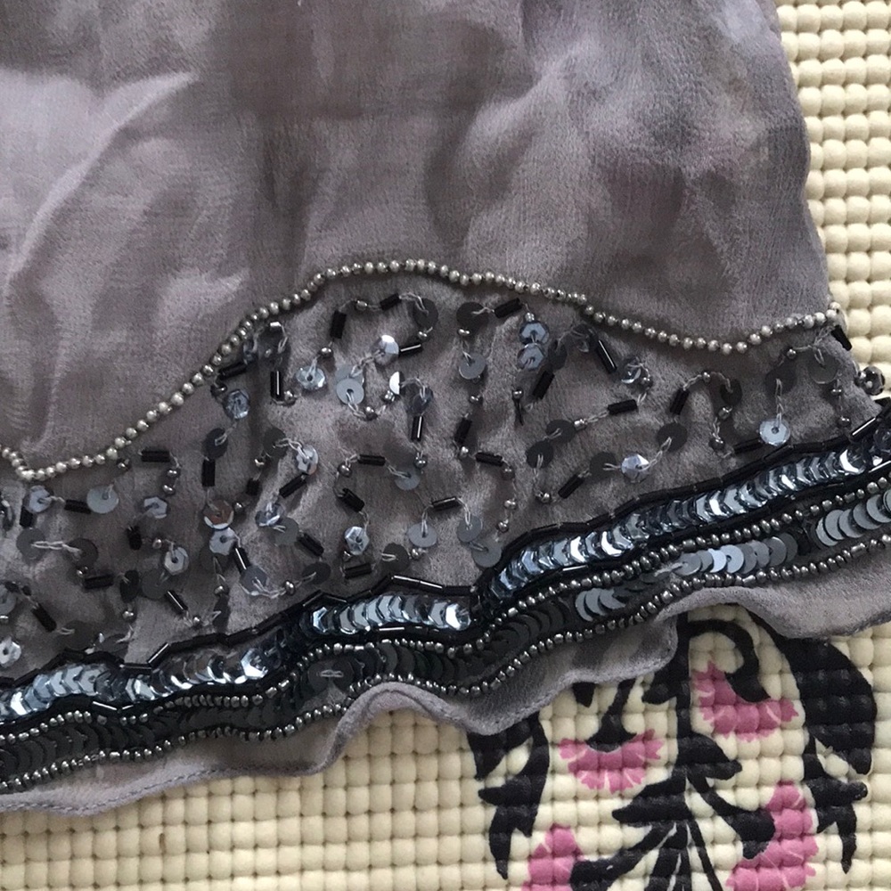 Silk embellished LF cami - Picture 2 of 4